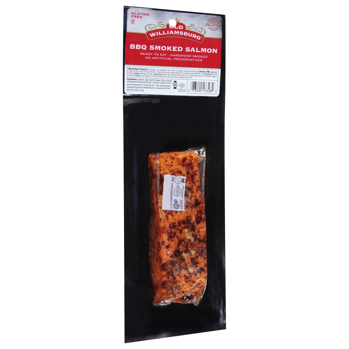 slide 2 of 9, ACME Old Williamsburg Bbq Salmon Smoked, 4 oz