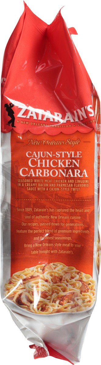 slide 11 of 14, Zatarain's Frozen Meal - Cajun Chicken Carbonara, 20 oz