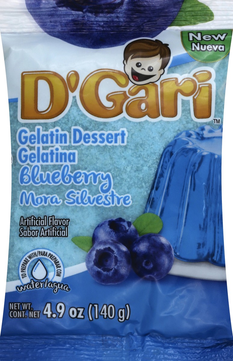 slide 5 of 5, D'Gari Blueberry With Water, 4.9 oz