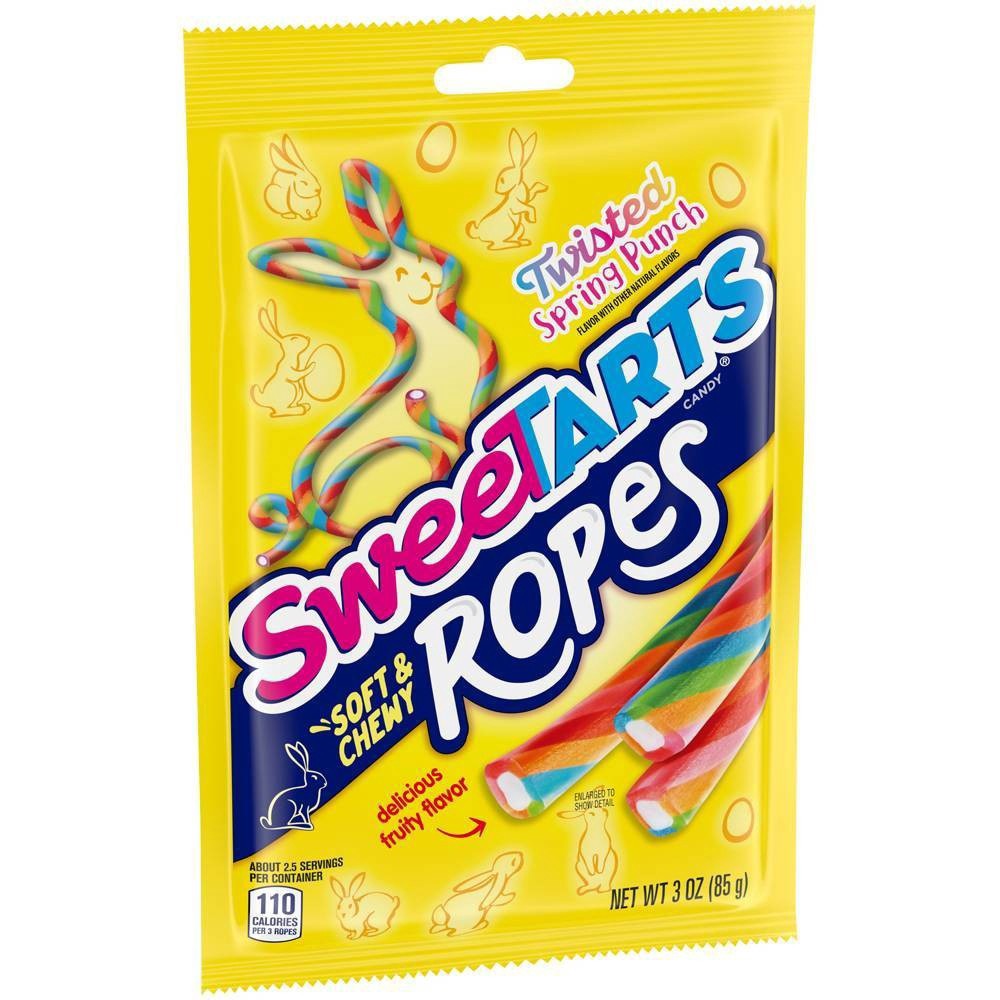 slide 2 of 4, SweeTARTS Soft & Chewy Ropes Twisted Spring Punch, 3 oz