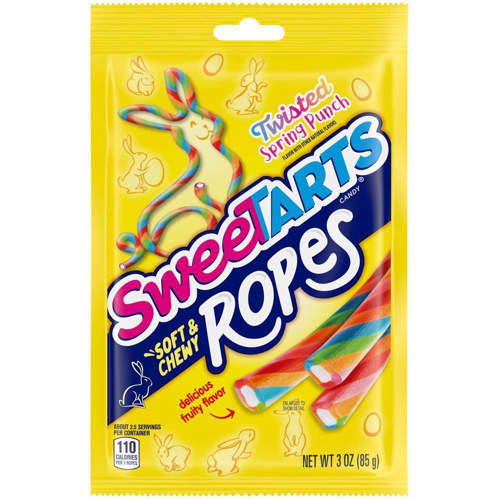 slide 1 of 4, SweeTARTS Soft & Chewy Ropes Twisted Spring Punch, 3 oz