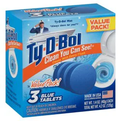 Ty-D-Bol Toilet Bowl Cleaner Value Blue