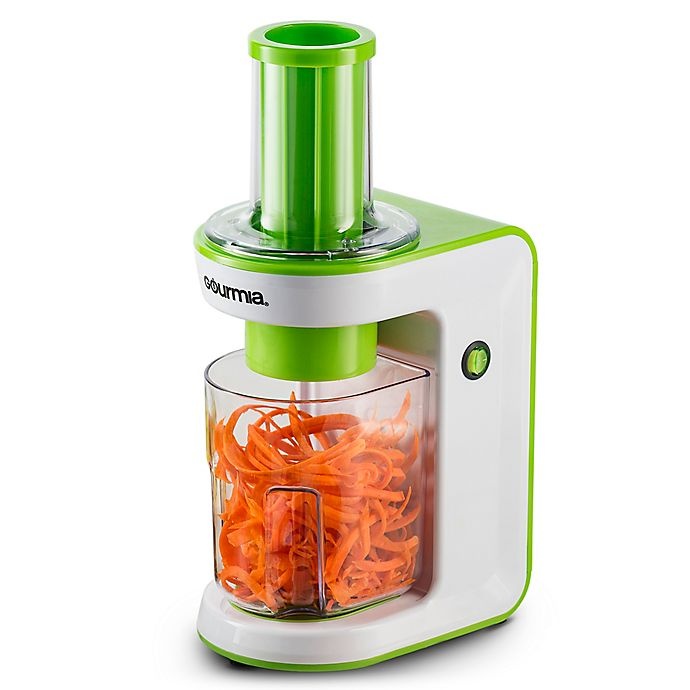 slide 1 of 5, Gourmia Electric Spiralizer and Slicer - Green, 1 ct