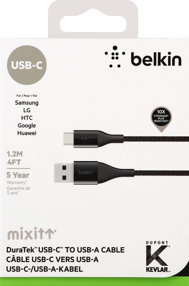 slide 1 of 10, Belkin USB-C to USB-A Cable 1 ea, 1 ct