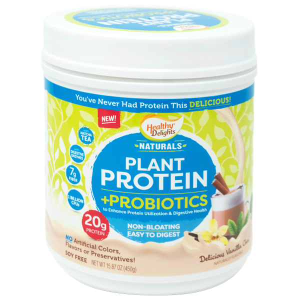 slide 1 of 1, Healthy Delights Plant Protein Powder, Vanilla Chai, 15.87 oz