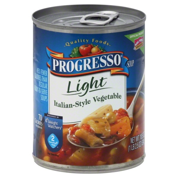 slide 1 of 1, Progresso Light Italian Style Vegetable Soup, 18.5 oz