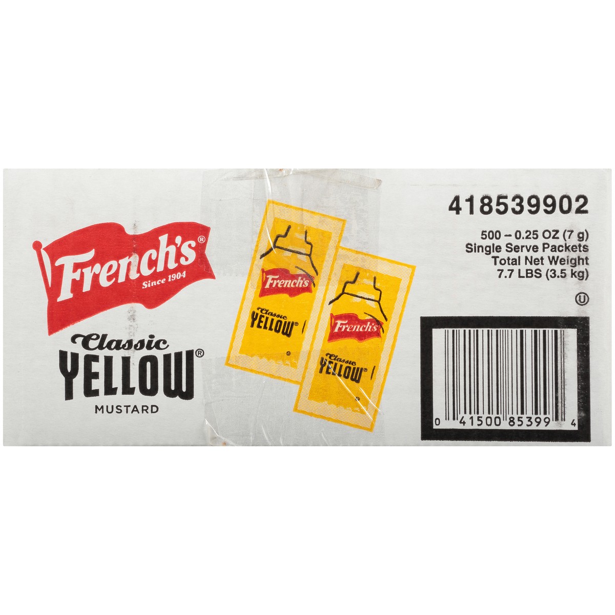 slide 10 of 14, French's Classic Yellow Mustard 500-0.25 oz. Packets, 7.7 lb