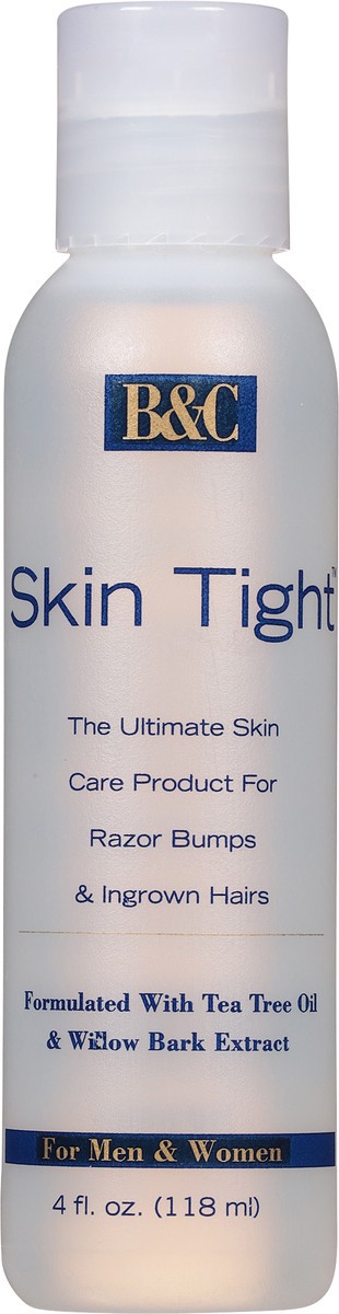 slide 8 of 9, B&C Skin Tight For Razor Bumps & Ingrown Hairs With Tea Tree Oil & Willow Bark Extract, 4 fl oz