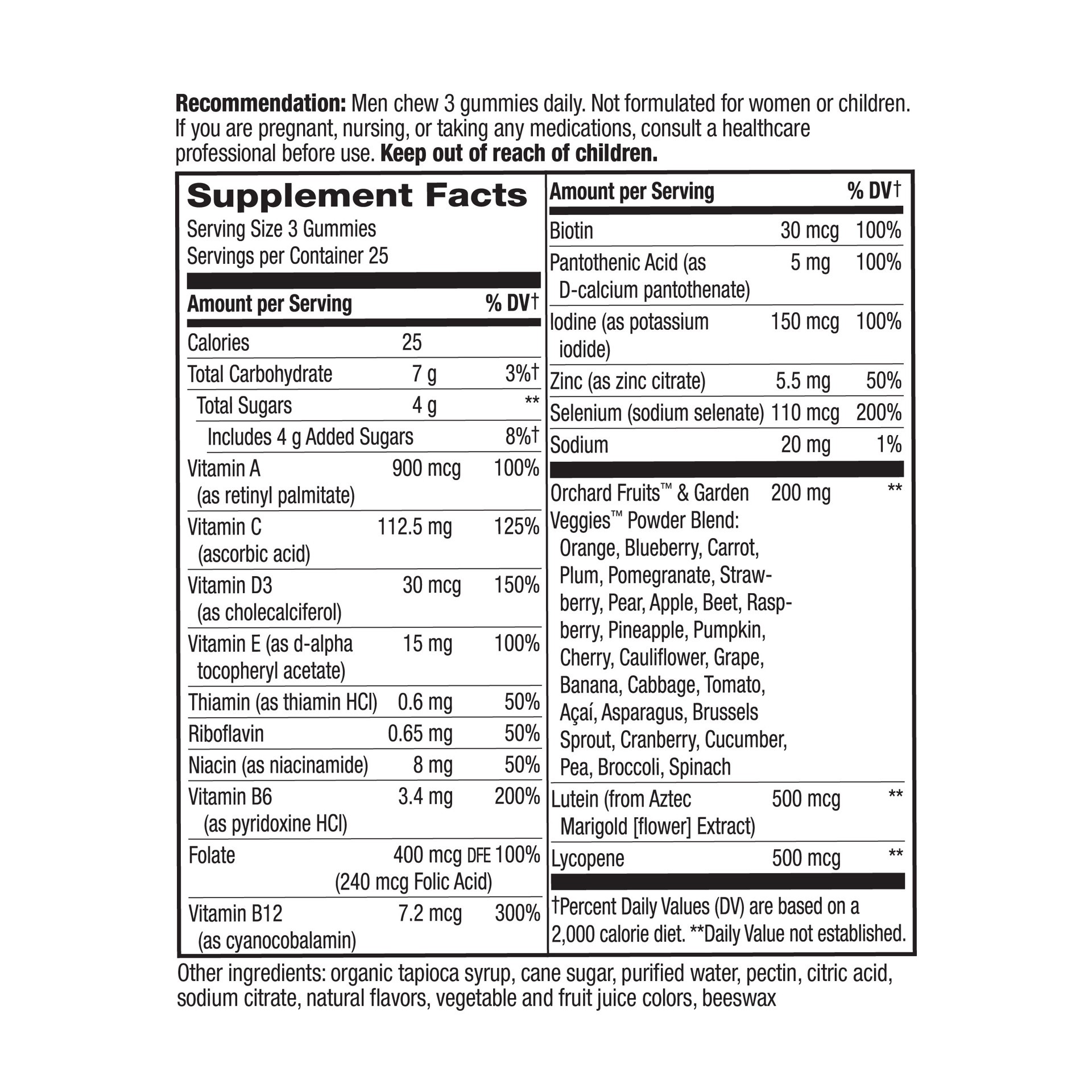 slide 4 of 4, Nature's Way Alive! Men's 50+ Premium Orange Grape & Cherry Flavored Multivitamin 75 Gummies, 75 ct