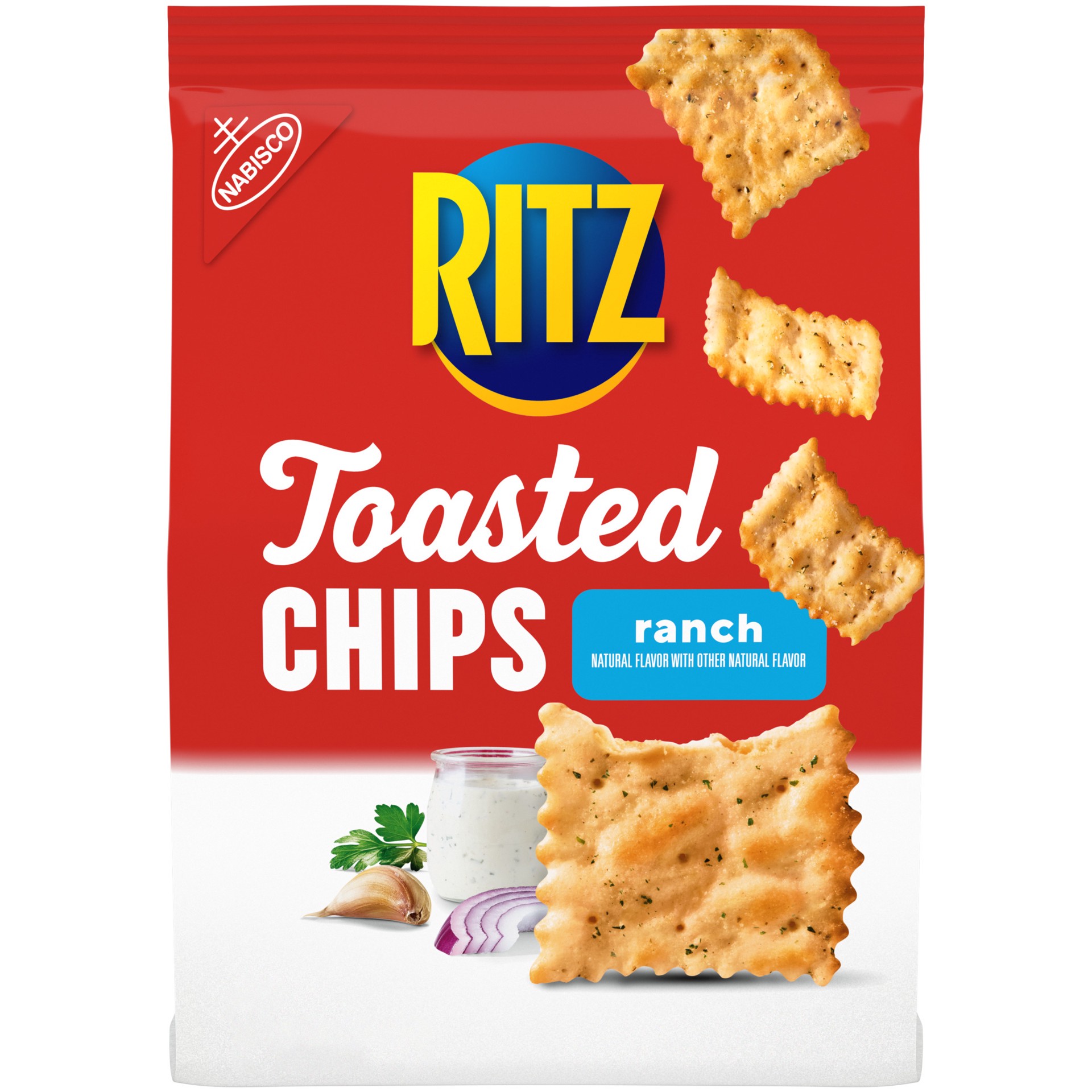 slide 1 of 9, RITZ Toasted Chips Ranch Crackers, 8.1 oz, 8.1 oz