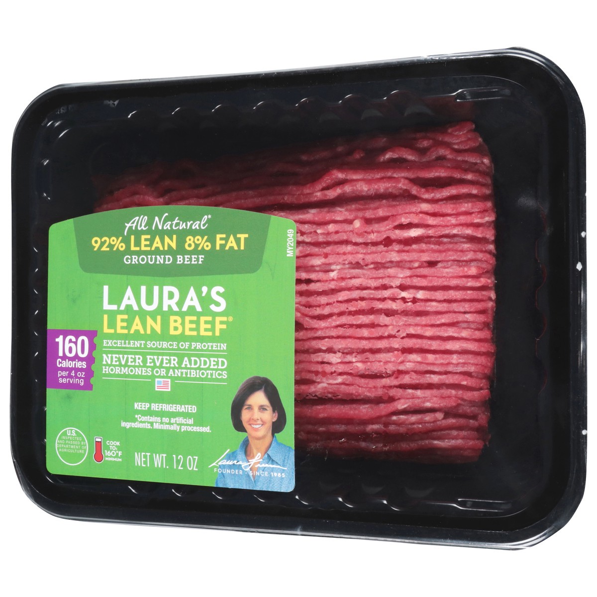 slide 9 of 13, 92% Lean Ground Beef Patties, 12 oz