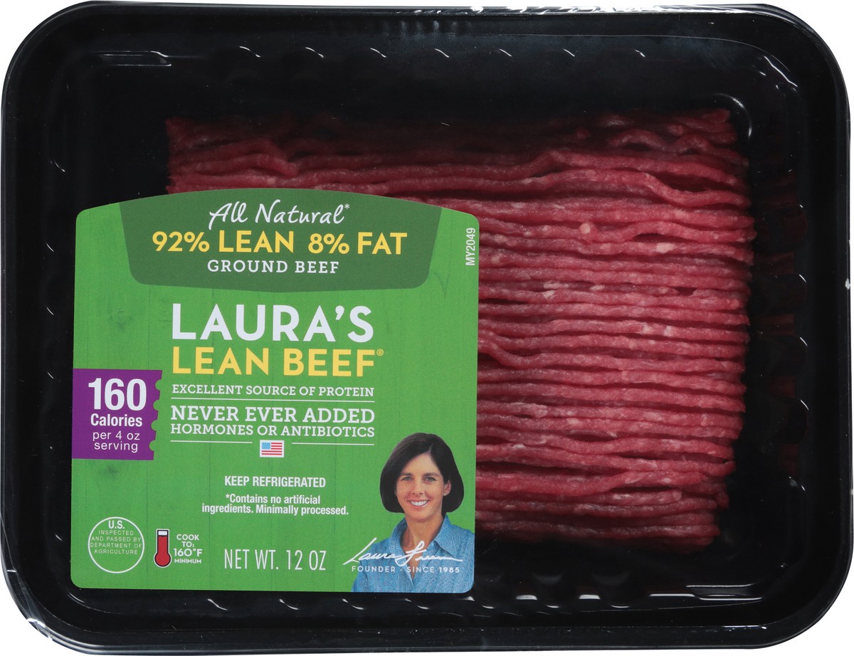 slide 13 of 13, 92% Lean Ground Beef Patties, 12 oz