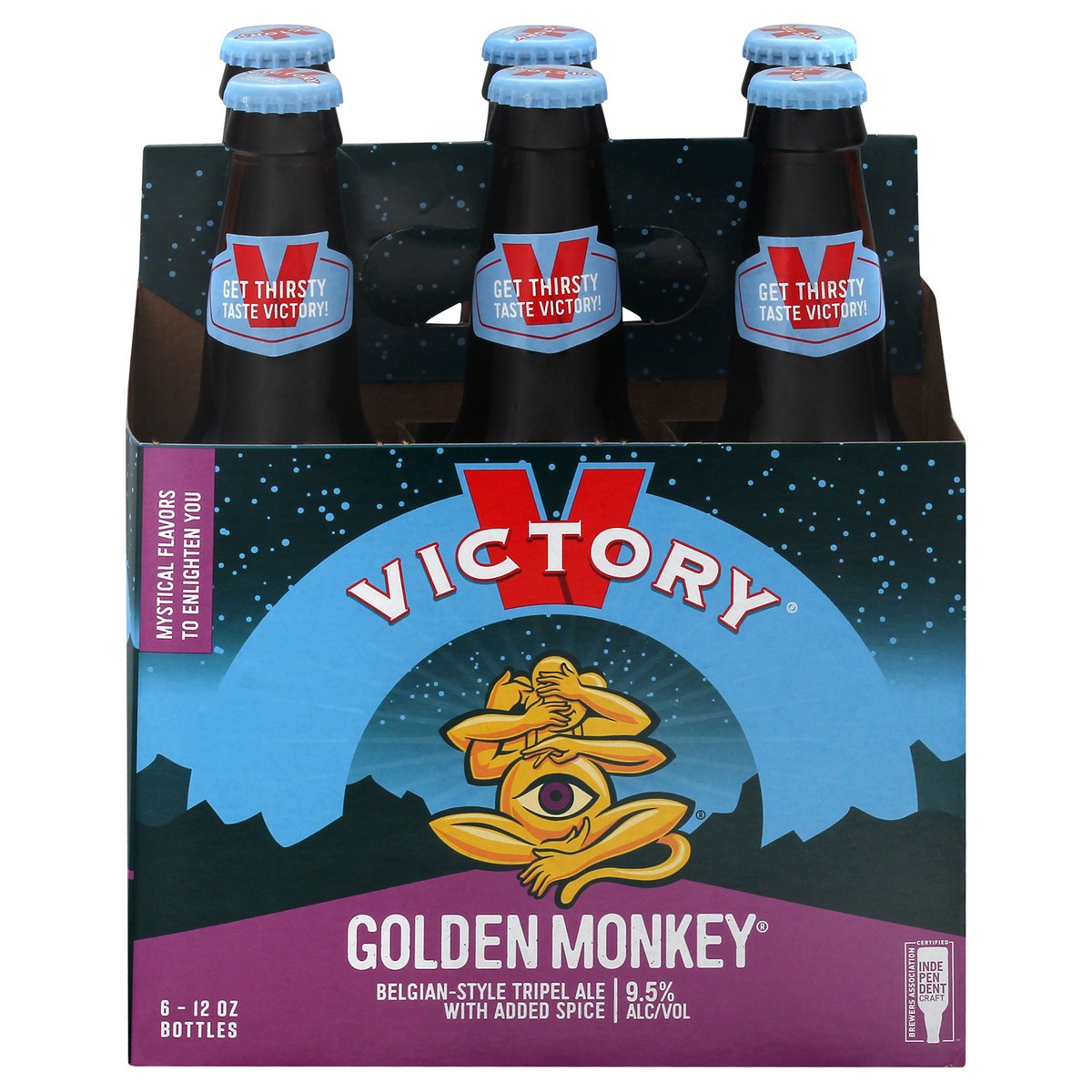 slide 1 of 1, Victory Brewing Company Golden Monkey Beer 6 ea, 6 ct; 12 oz