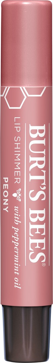 slide 1 of 22, Burt's Bees With Peppermint Oil Peony Lip Shimmer 0.09 oz, 0.09 oz