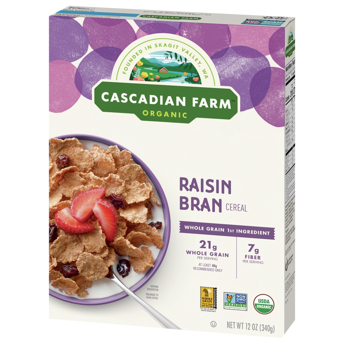 slide 9 of 13, Cascadian Farm Organic Raisin Bran Cereal, 12 oz, 12 oz