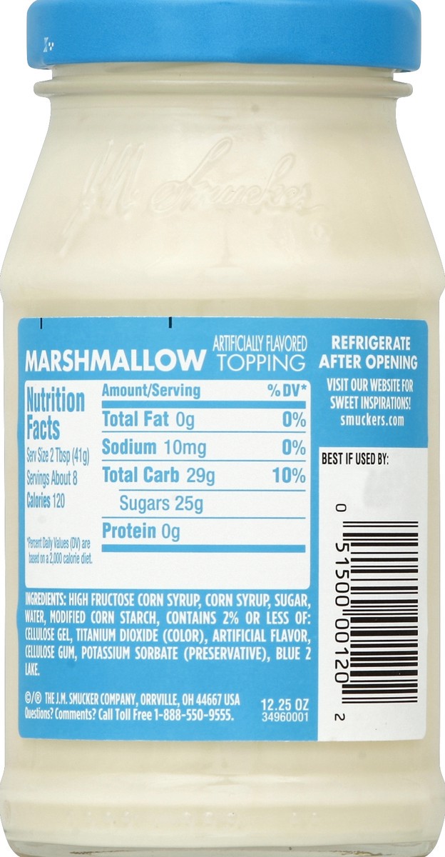 slide 4 of 7, Smucker's Marshmallow Topping, 12.25 Ounces, 12.25 oz