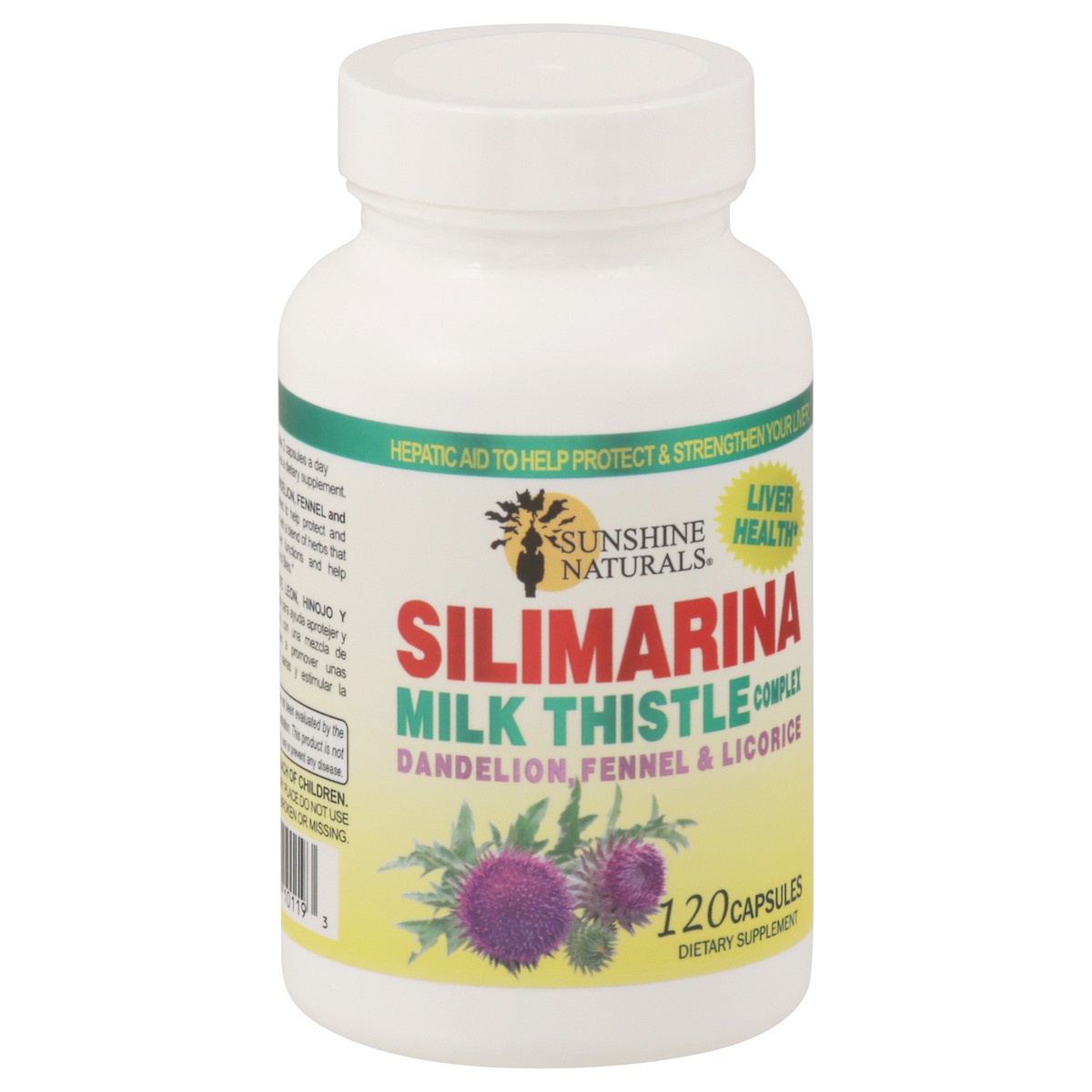 slide 12 of 13, Sunshine Naturals Milk Thistle Complex Supplement, 120 ct