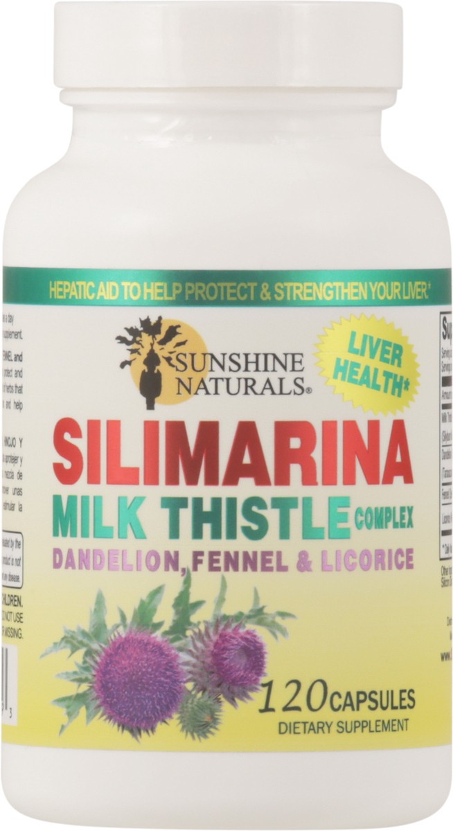 slide 11 of 13, Sunshine Naturals Milk Thistle Complex Supplement, 120 ct