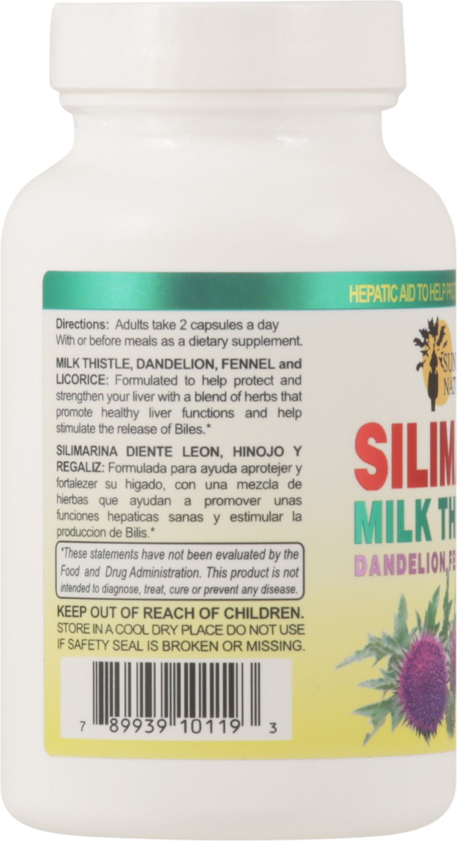 slide 3 of 13, Sunshine Naturals Milk Thistle Complex Supplement, 120 ct