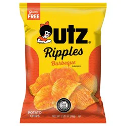 Utz 2.75 oz Utz Ripples Barbeque Potato Chips