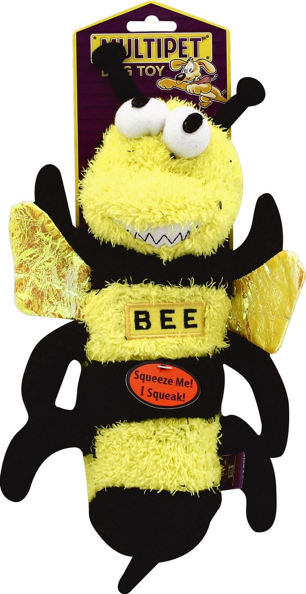 slide 2 of 2, Multipet Dog Toy Buzz Off Bee, 1 ct