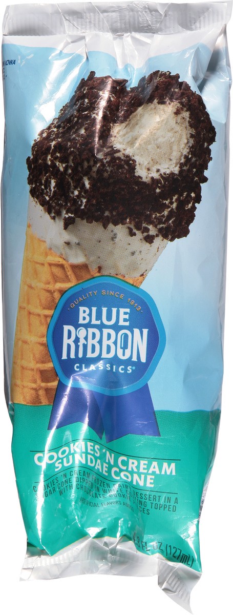 slide 4 of 13, Blue Ribbon Classics Cookies 'N Cream Sundae Cone 4.3 fl oz, 4.30 fl oz