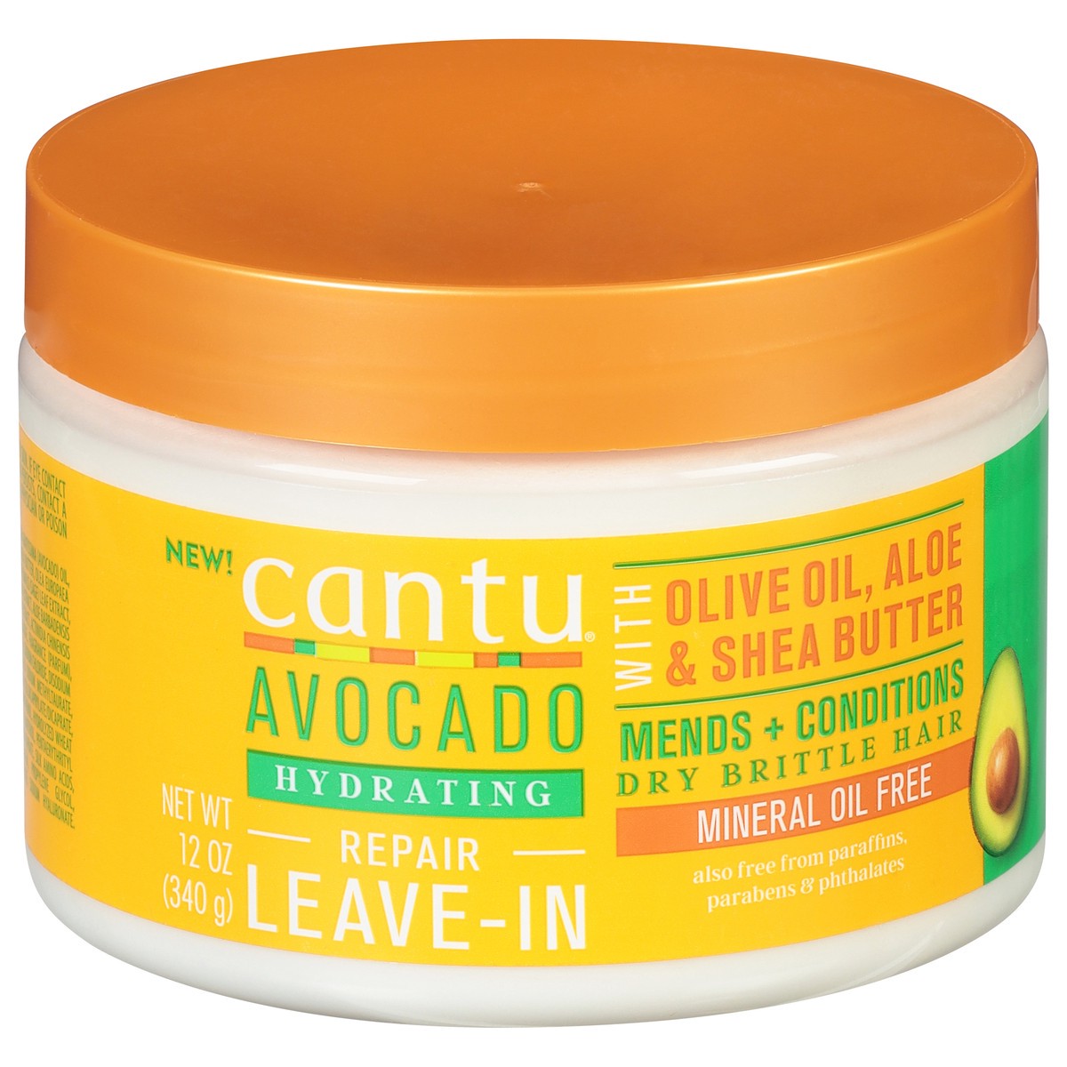 slide 6 of 9, Cantu Hydrating Leave-In Avocado Repair Cream 12 oz, 12 oz