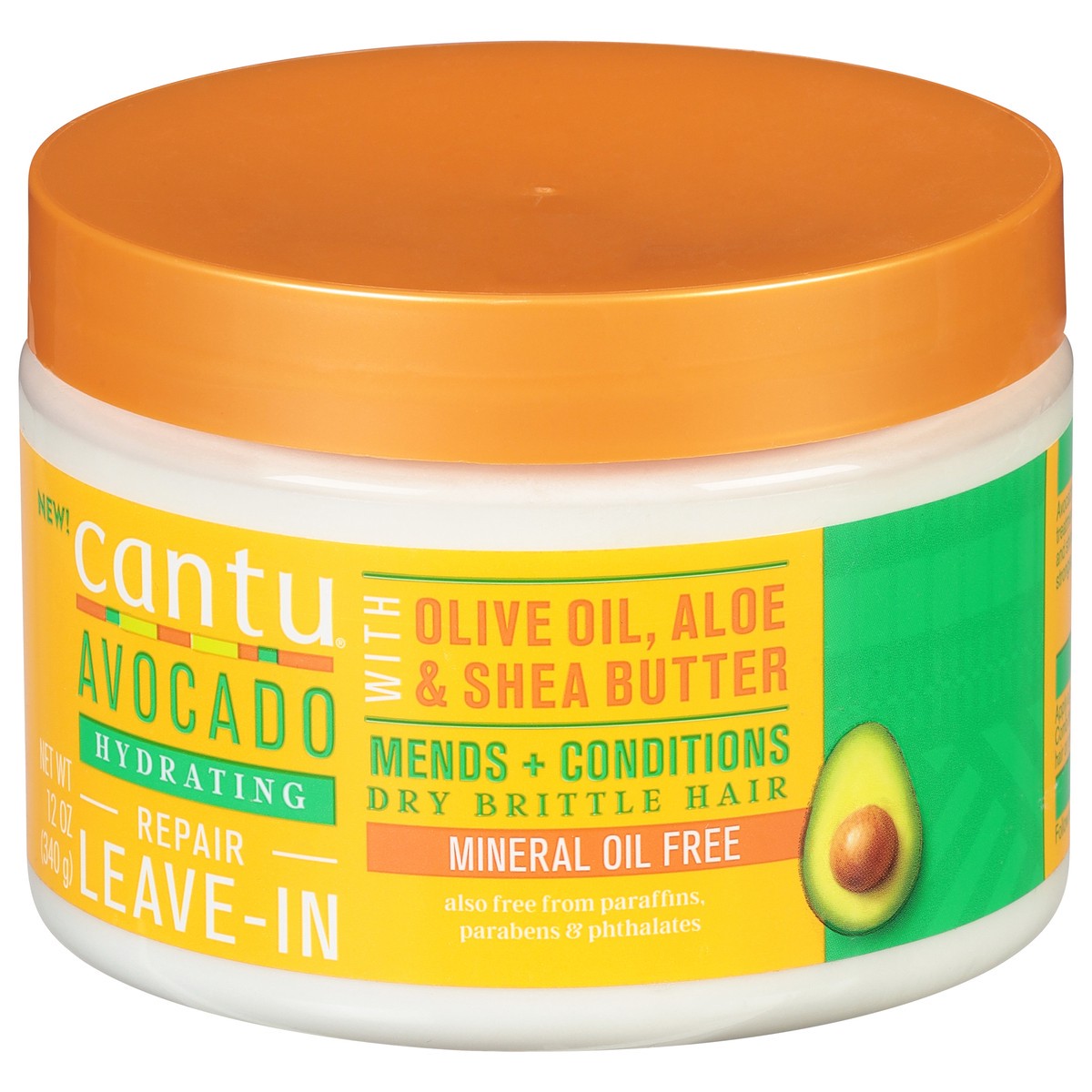 slide 9 of 9, Cantu Hydrating Leave-In Avocado Repair Cream 12 oz, 12 oz