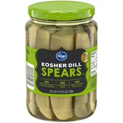 Kroger Kosher Dill Spear Pickles - 24 fl oz