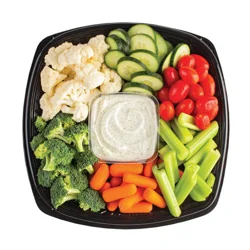 Hy-Vee 16" Vegetable Tray With Dip - Serves 21 To 32 People