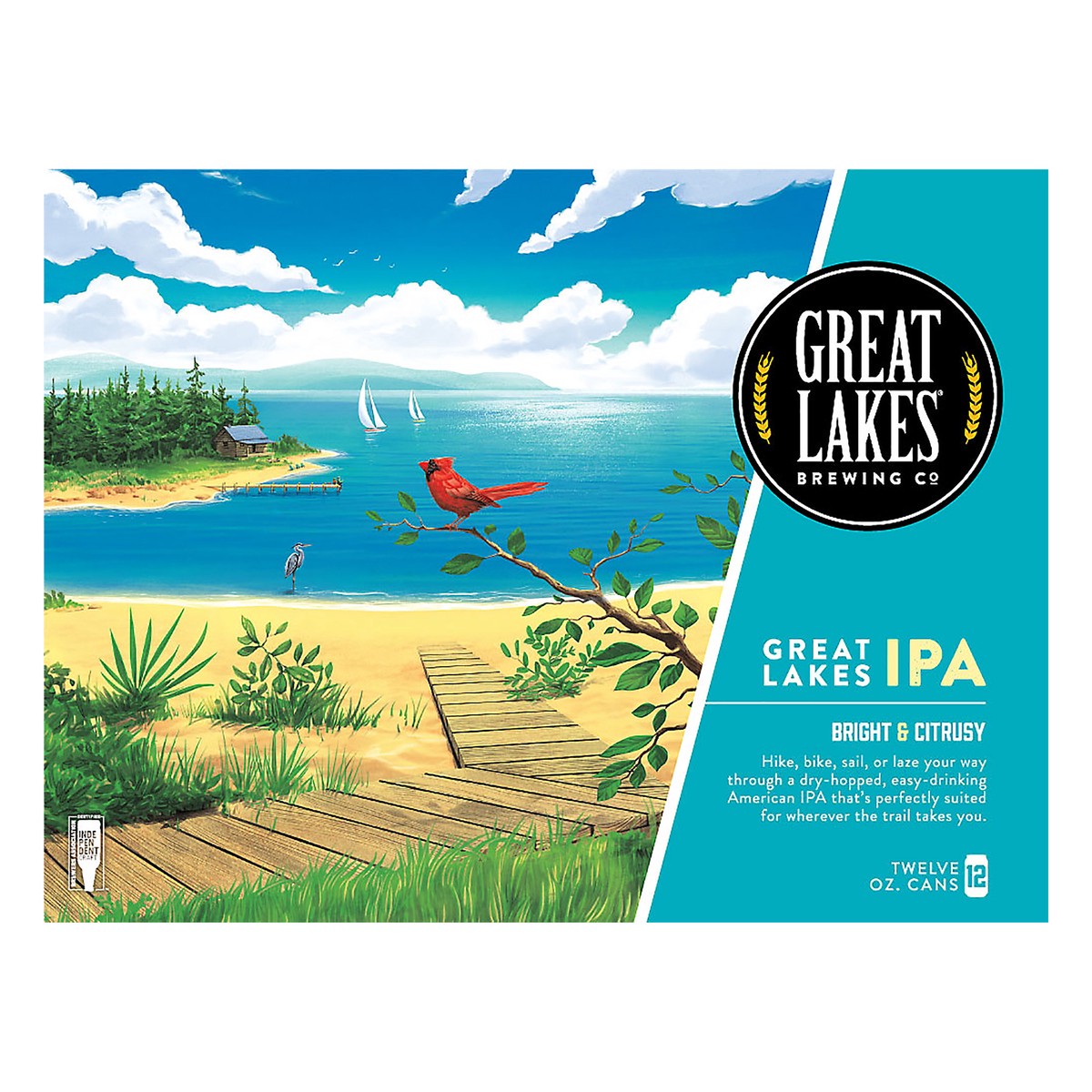 slide 6 of 7, Great Lakes Brewing Co. Great Lakes Midwest IPA 12 - 12oz Can, 144 oz