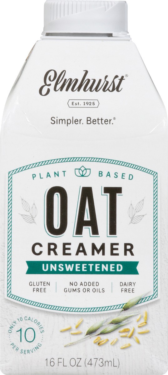 slide 6 of 9, Elmhurst Unsweetened Oat Creamer, 16 oz