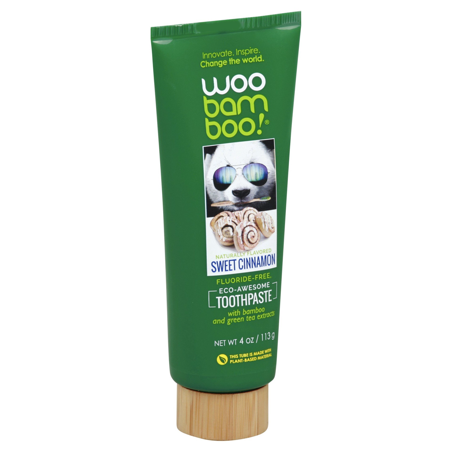 slide 1 of 1, WooBamboo Sweet Cinnamon Toothpaste, 4 oz