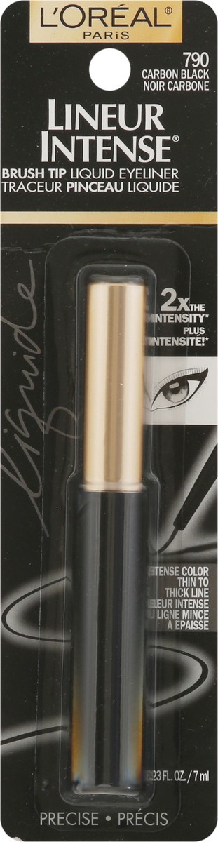 slide 3 of 9, L'Oréal Lineur Intense Carbon Black 790 Brush Tip Liquid Eyeliner 8.23 fl oz, 8.23 fl oz