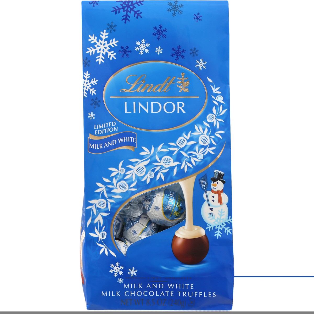 slide 1 of 10, Lindt Truffles, Milk Chocolate, Milk and White, 8.5 oz