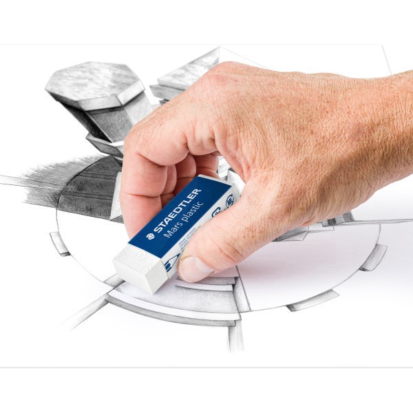 slide 4 of 7, STAEDTLER Mars Plastic Erasers, Pack Of 4, 4 ct