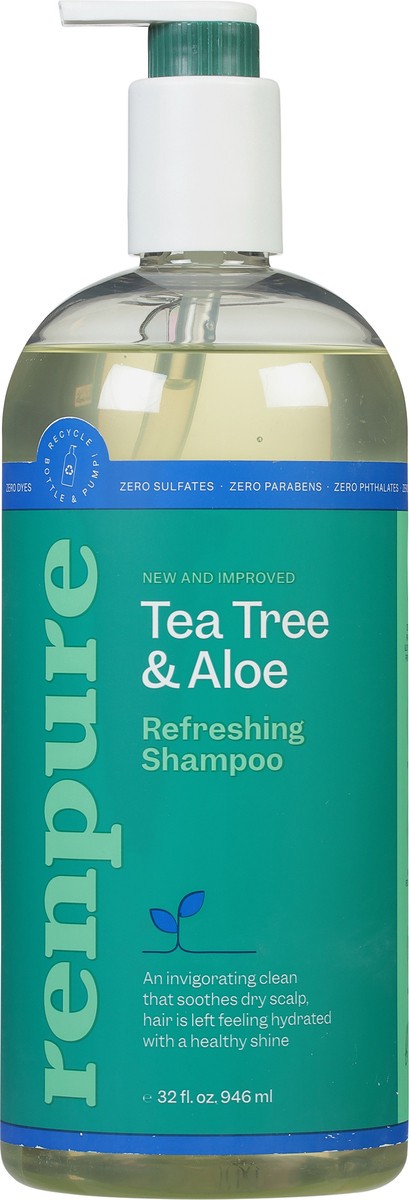 slide 5 of 12, Renpure Refreshing Tea Tree & Aloe Shampoo 32 fl oz, 32 fl oz