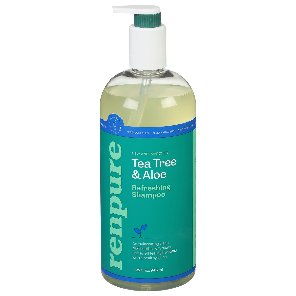 slide 1 of 12, Renpure Refreshing Tea Tree & Aloe Shampoo 32 fl oz, 32 fl oz