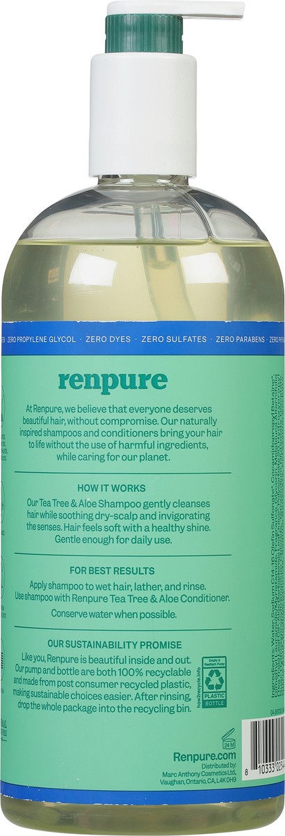 slide 9 of 12, Renpure Refreshing Tea Tree & Aloe Shampoo 32 fl oz, 32 fl oz