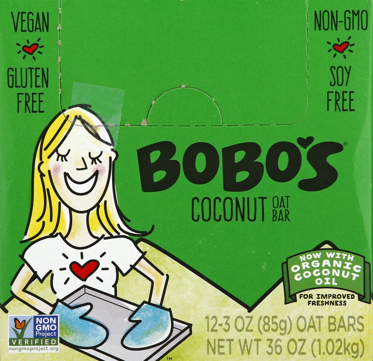 slide 5 of 6, Bobo's Coconut Oat Bar, 3 oz