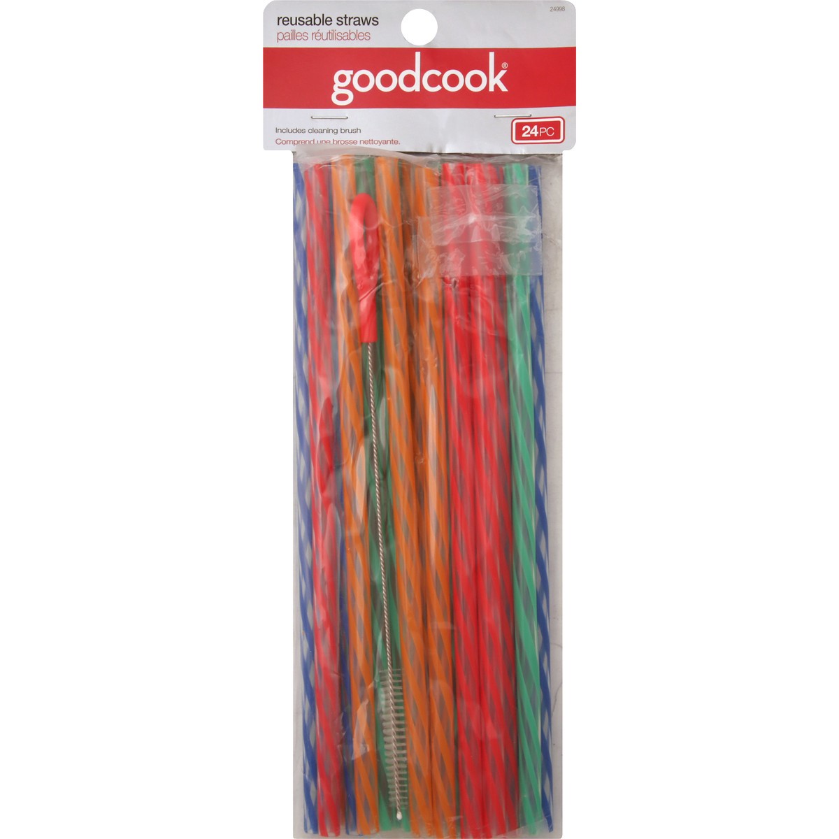 slide 3 of 7, Good Cook Reusable Straws, 24 ct