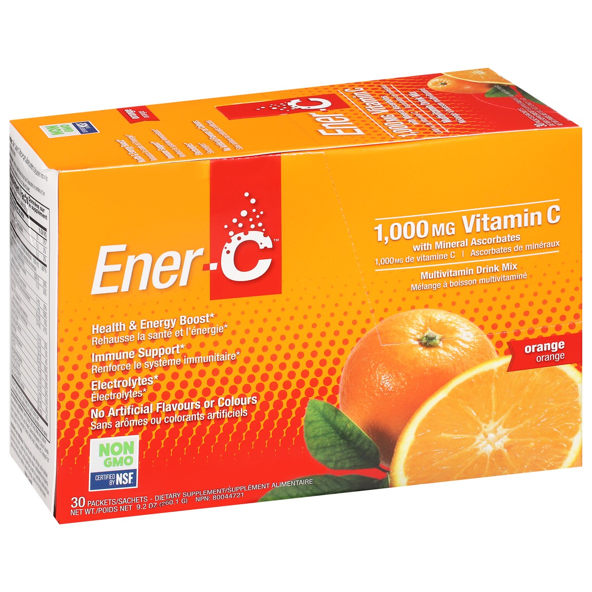 slide 3 of 9, Ener-C Orange Vitamin C Drink Mix, 30 ct