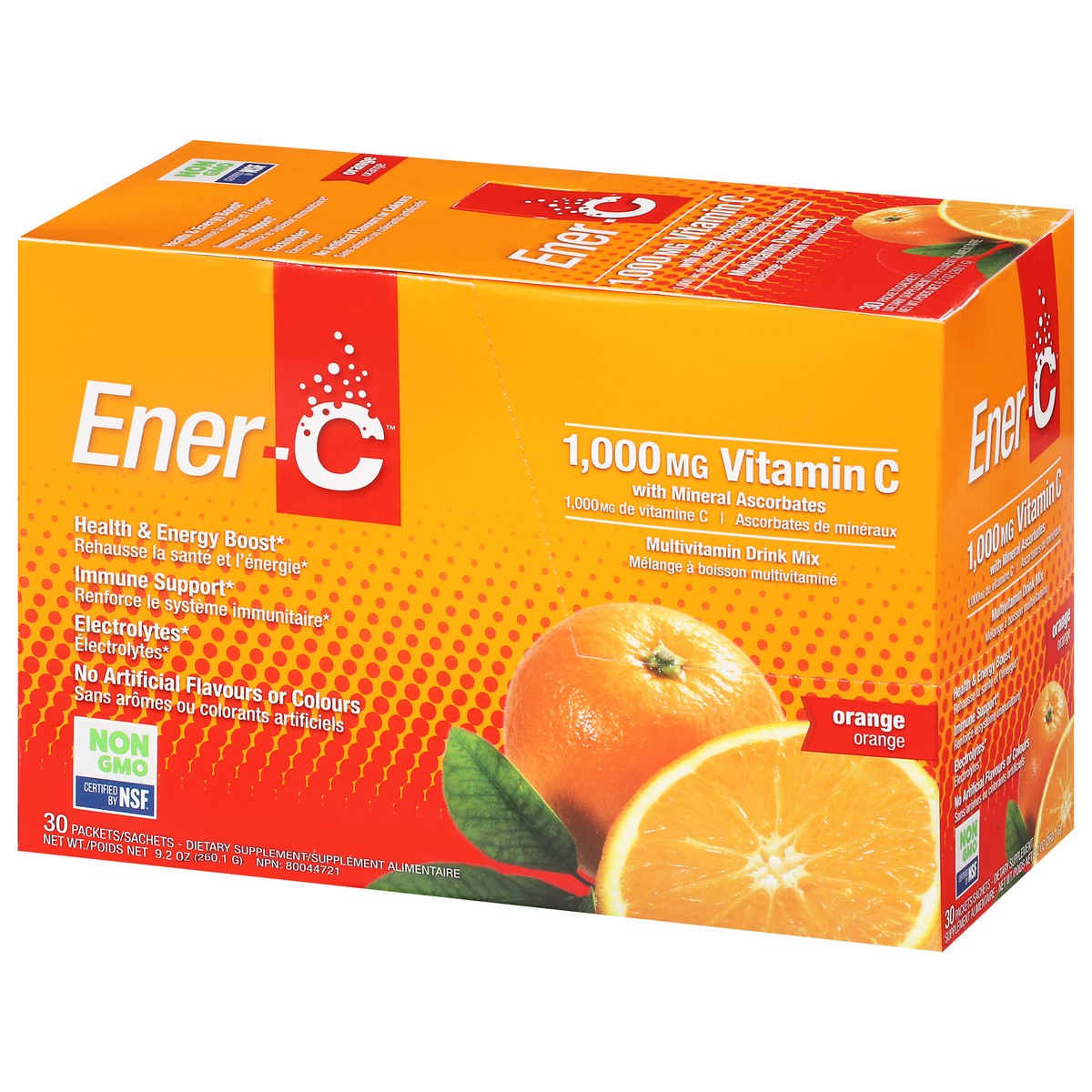 slide 7 of 9, Ener-C Orange Vitamin C Drink Mix, 30 ct