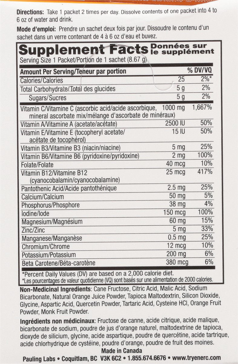 slide 5 of 9, Ener-C Orange Vitamin C Drink Mix, 30 ct