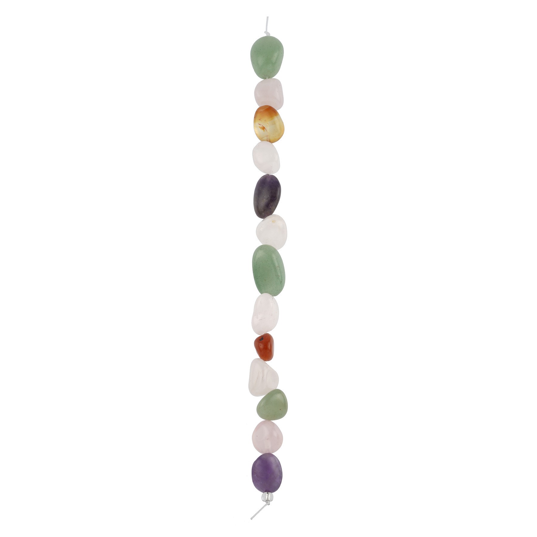 slide 2 of 3, Multicolored Stone Irregular Oval Bead Mix By Bead Landing, 17.78 cm