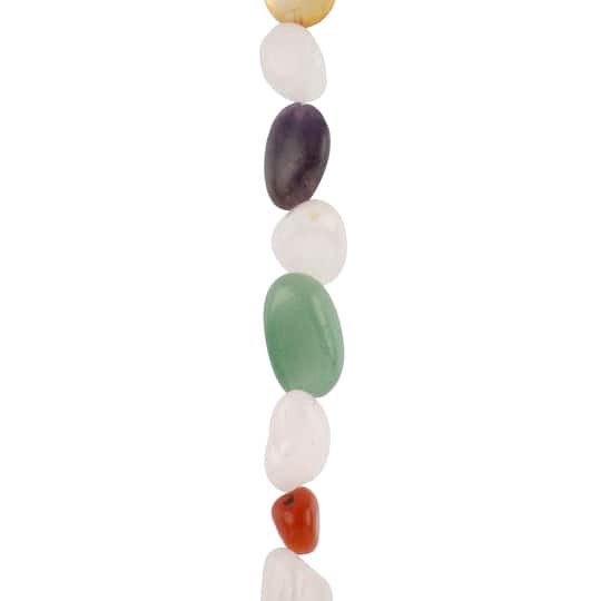slide 1 of 3, Multicolored Stone Irregular Oval Bead Mix By Bead Landing, 17.78 cm