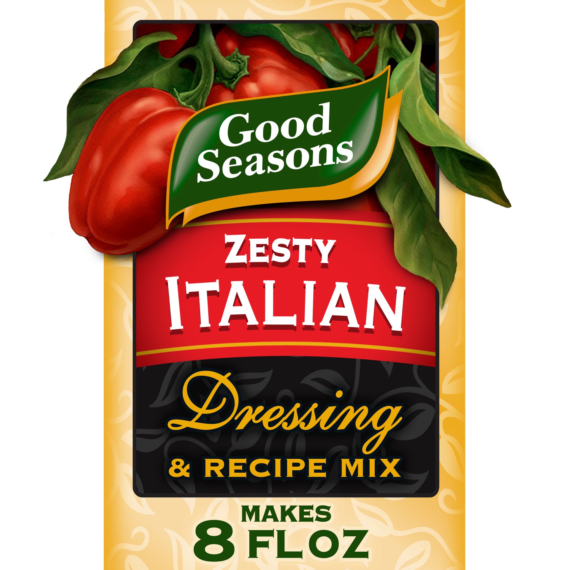 slide 1 of 7, Good Seasons Zesty Italian Dressing & Recipe Seasoning Mix, 0.6 oz Packet, 0.6 oz