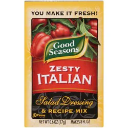 Good Seasons Zesty Italian Dry Salad Dressing and Recipe Mix, .6 oz Packet