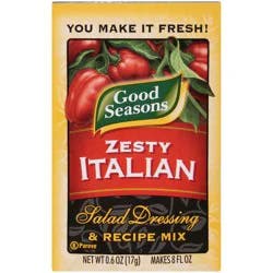 Good Seasons Zesty Italian Dry Salad Dressing and Recipe Mix, .6 oz Packet