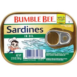 Bumble Bee Wild Caught Sardines in Oil 3.75 oz